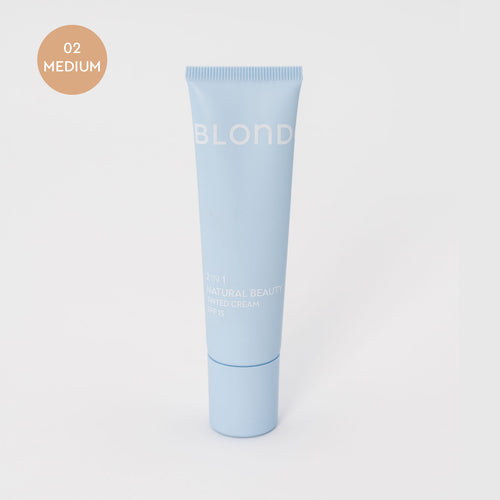 BLONDESISTER 2 IN 1 NATURAL BEAUTY SZÍNEZETT HIDRATÁLÓ KRÉM SPF 15
